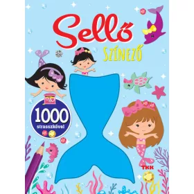 Sellő színező - 1000 strasszkő