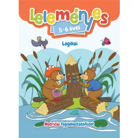   Leleményes 5-6 éves - Logikai feladatok / Matricás foglalkoztatófüzet