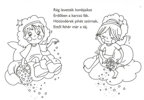 Kifestőfüzet ovisoknak - Télapó és a mókusok